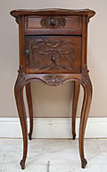 antique french bedside table